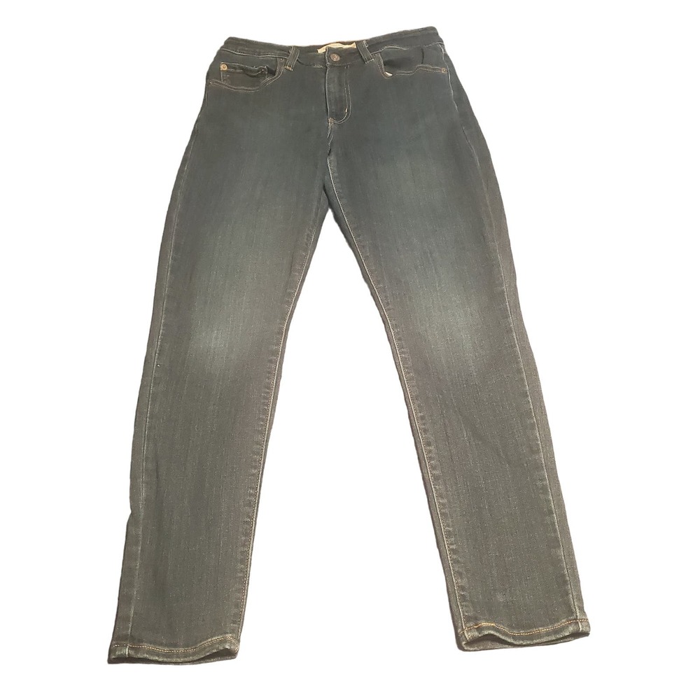 Levis 721 High Rise Skinny (29x27) Blue Jeans Stretch Denim Medium Wash READ